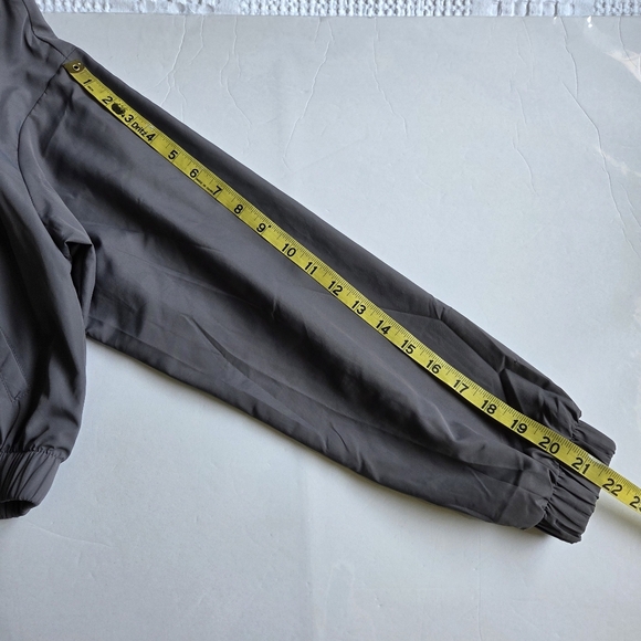 Gray Hooded Women's Lightweight Jacket - Picture 7 of 9